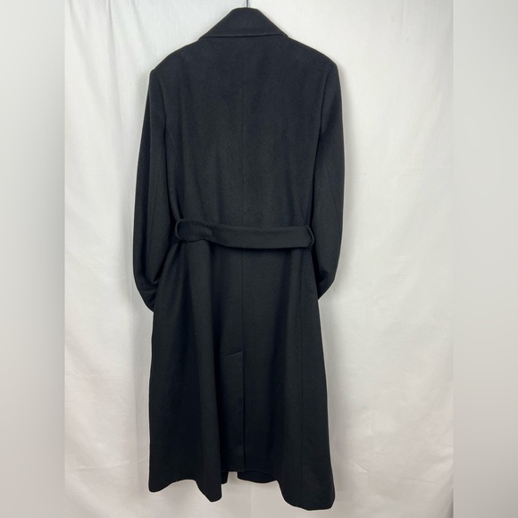 Sam Edelman Wool-Blend Belted Wrap Coat - Black, Size 14. High end quality - Picture 9 of 12